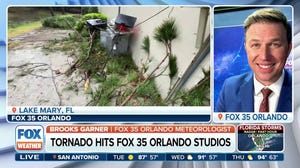 Orlando meteorologist live on air tells co-workers to shelter during tornado 