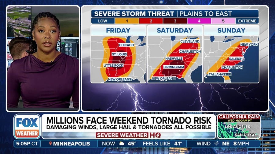 20+ states in the path of severe weather danger this weekend