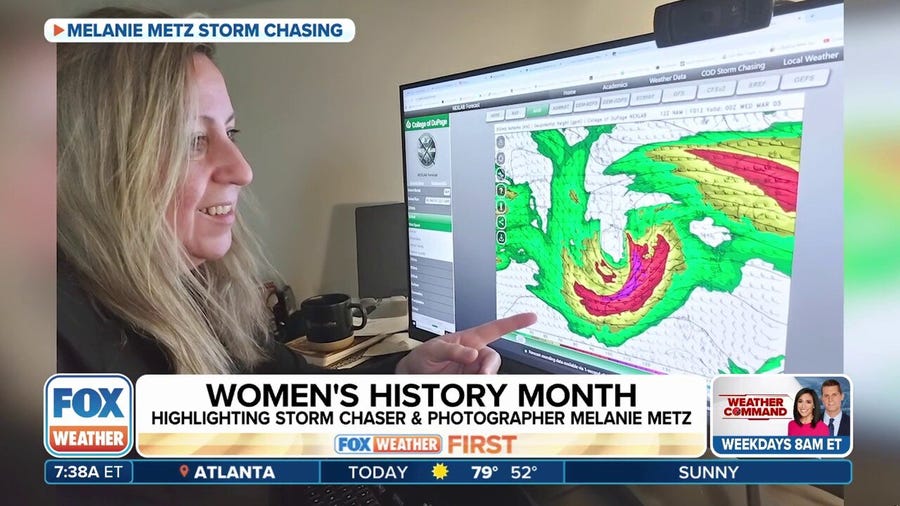 FOX Weather highlights trailblazing storm chaser, mentor Melanie Metz during Women's History Month