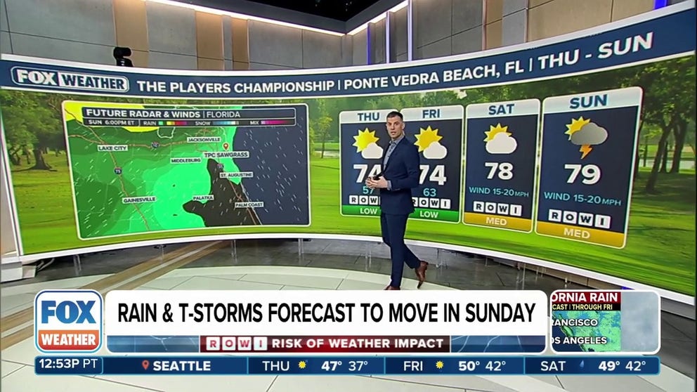 The PGA Players Championship begins this week as players from all over the association have their hearts set on the $25 million prize. We look ahead to possible weather to have an impact on the tournament.