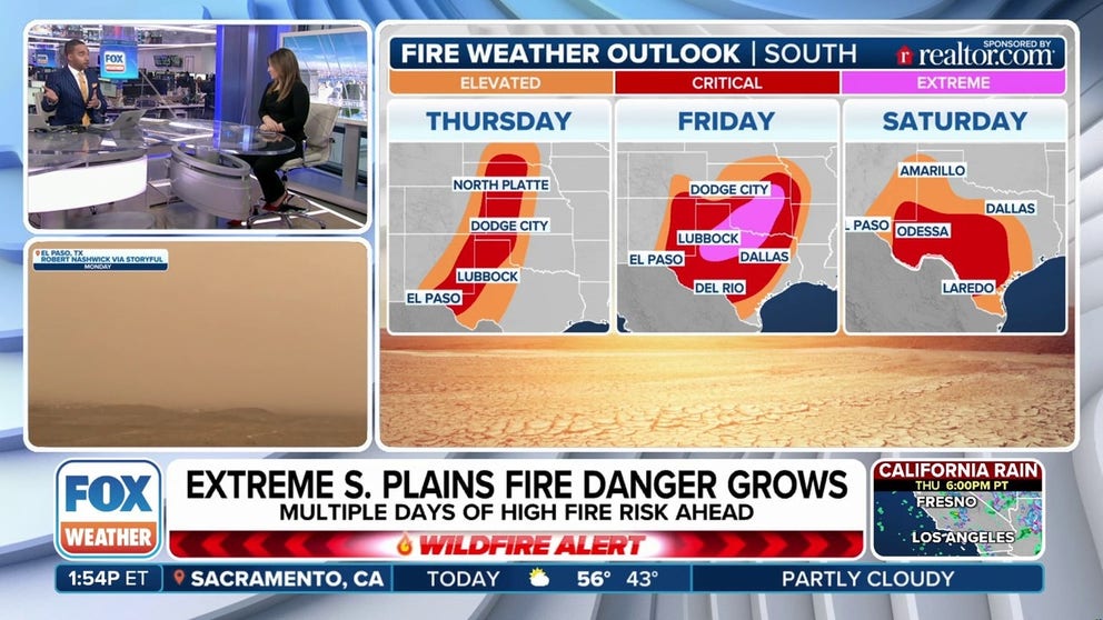Extreme fire weather danger looms for Texas, Oklahoma on Friday ...