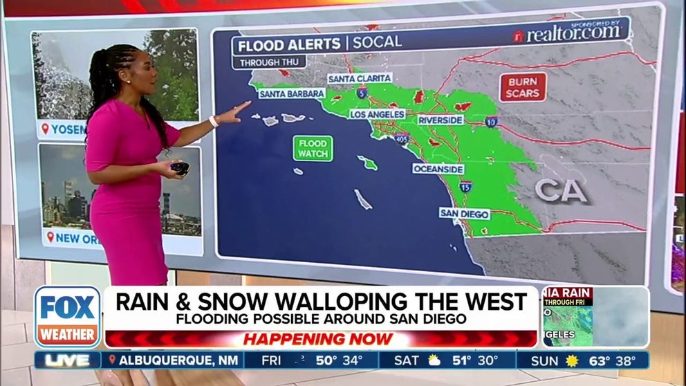 Heavy rain and snow walloping California, bringing rare tornado ...