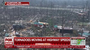 Drone video shows catastrophic damage in Tylertown, Mississippi, after tornado