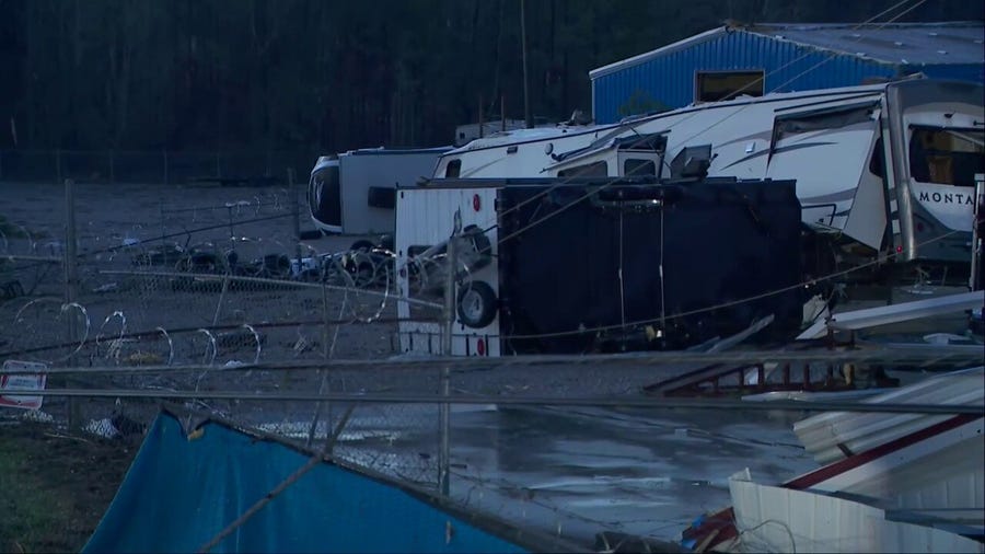 Watch: Severe weather leaves significant damage in Alabama