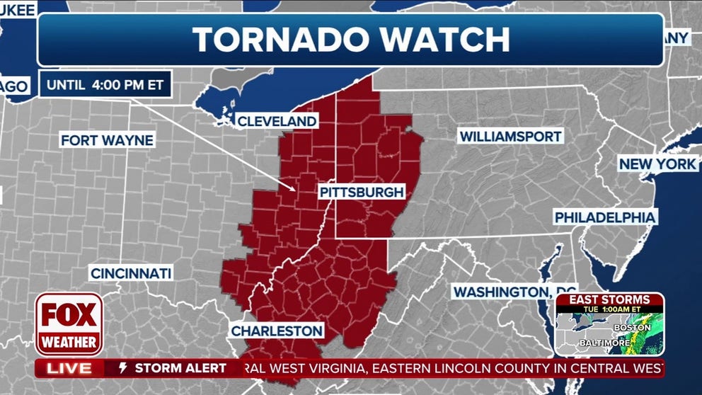 New Tornado Watch issued in Northeast as severe weather pushes toward ...
