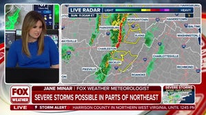 Powerful thunderstorms begin pushing into Northeast on final day of deadly severe weather outbreak 