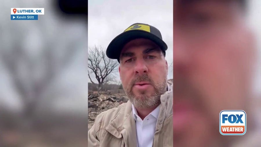 Watch: Oklahoma governor's farm home destroyed in deadly wildfires