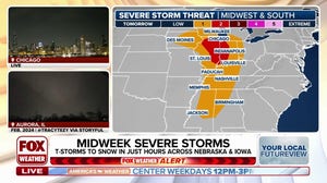 Chicago, Indianapolis could be rocked by severe storms on Wednesday