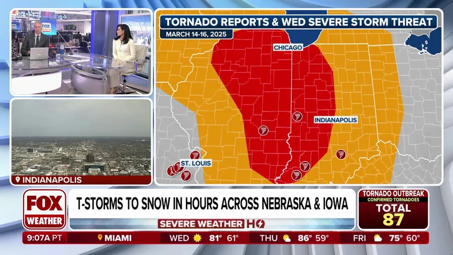 Incoming storm could blast Chicago, Indianapolis with severe weather