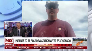 Garrett McCollum joins FOX Weather to discuss the terrifying experience of when an EF-3 tornado swept through Bakersfield, Missouri. 