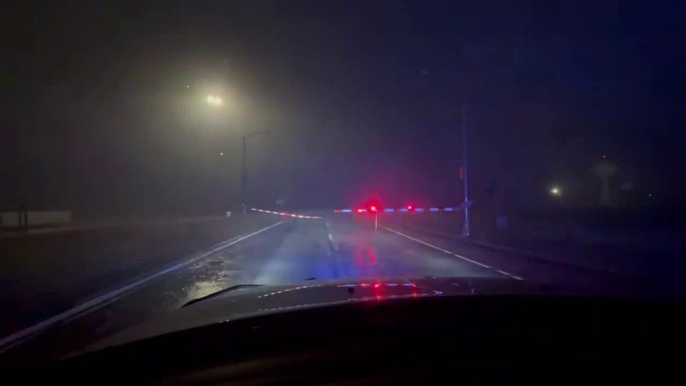 A video shared by the Kansas Highway Patrol shows the conditions on Interstate 70 in Goodland as the region gets pounded by a powerful winter storm on Wednesday, March 19, 2025.