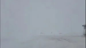 Snow creates whiteout conditions in Hastings, Nebraska