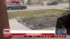 Hail caught on video around Chicago