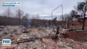 Oklahoma home in ruin after wildfires