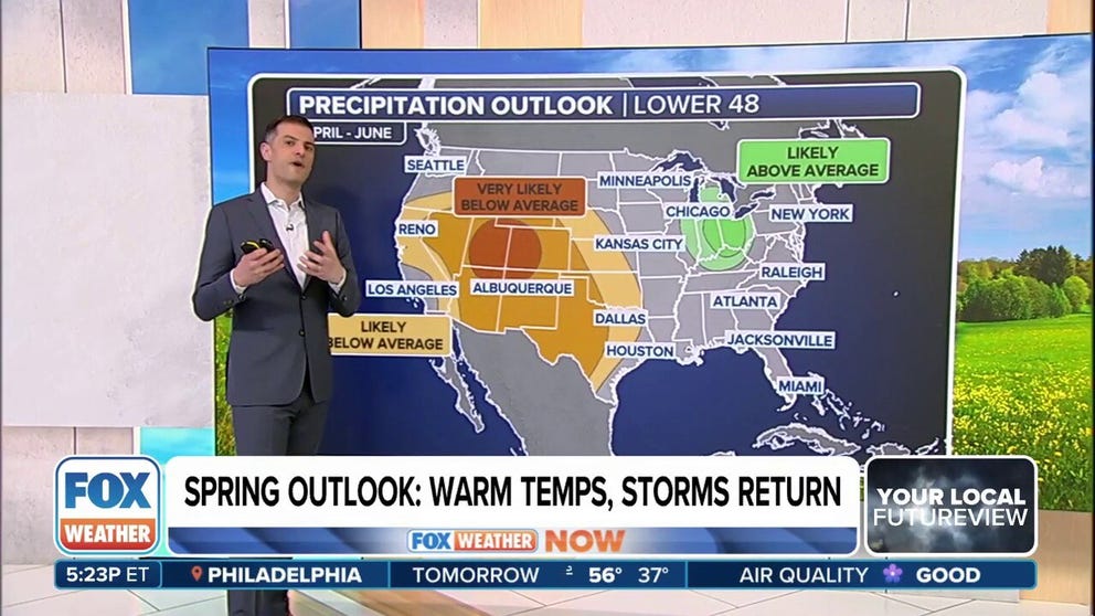 Forecasters from NOAA’s Climate Prediction Center have released their best guesses for what the climate will look like during meteorological spring which runs through June 20.