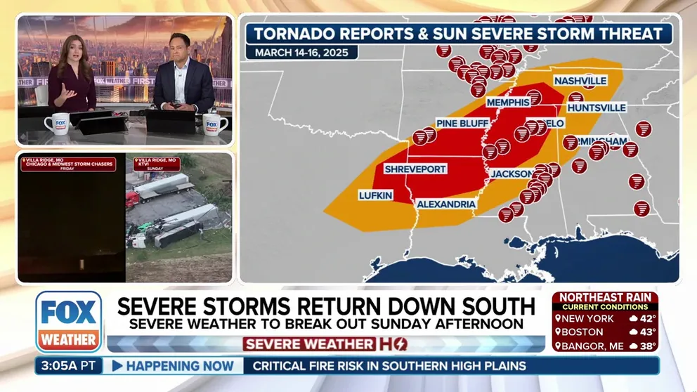 The stage is set for the development of strong to severe storms during the late afternoon and evening on Sunday from the eastern Red River Valley through the Ark-La-Tex and into the Mississippi Valley.