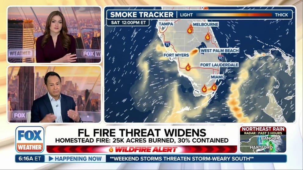 While the higher threat for fire danger has subsided for eastern Florida on Friday - this threat may increase again this weekend as a reinforcement of drier air comes in behind this front.