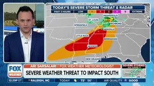 Severe weather threat expands across tornado-ravaged South on Sunday