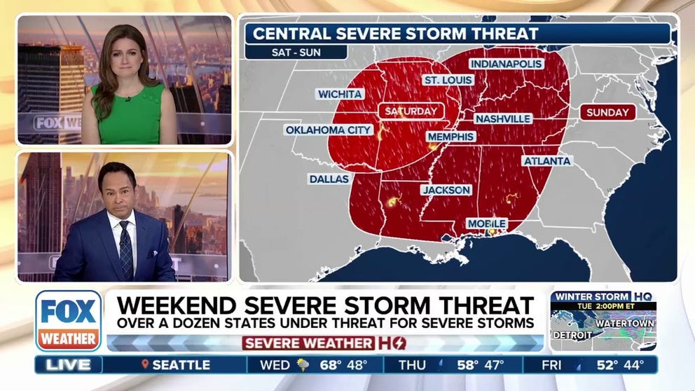 Multiday severe weather threat to put millions on alert this weekend ...