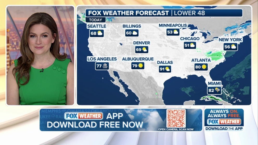 Foxの天気は、2025年3月25日火曜日のアメリカの天気の天気に関する予測とニュースを破ることに惹かれました。最近、Fox Weather Britta Merwin Meteorologistから入手してください。