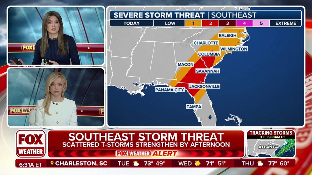 Severe weather, flooding threat shifts to Southeast | Latest Weather ...
