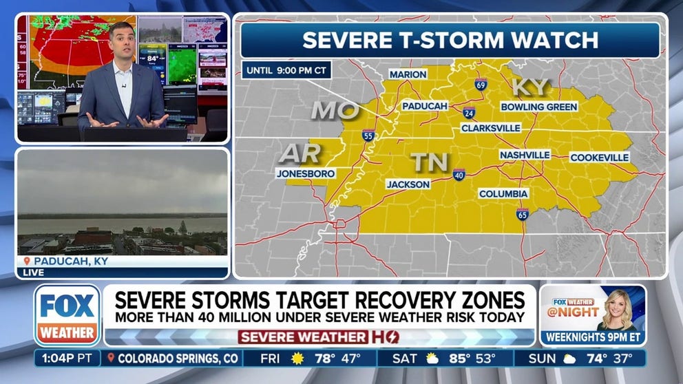 Severe Thunderstorm Watch issued for Tennessee Valley | Latest Weather ...