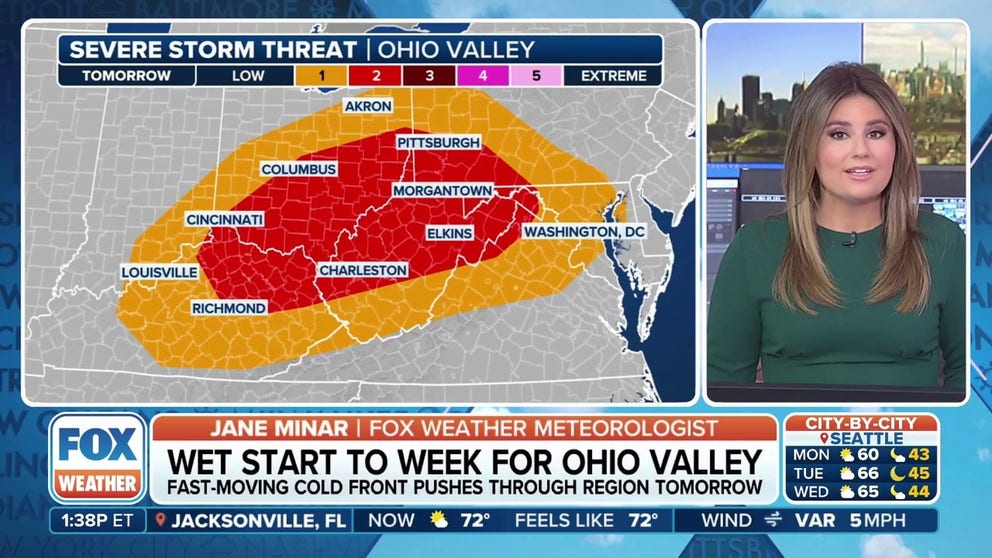 Millions in Ohio Valley brace for early-week severe thunderstorm threat ...