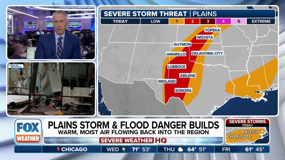 Severe weather threat returns to Plains starting Tuesday | Latest ...