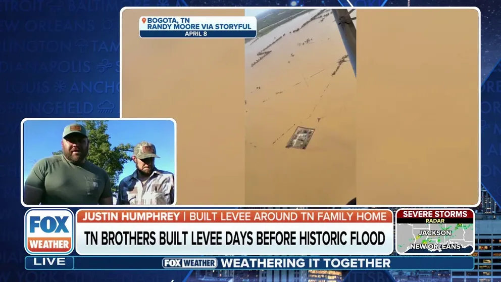 Brothers Justin and Tucker Humphrey grew up learning how to build a levee from their father to protect their childhood home from floods. After he passed away, they would put his lessons to the test against perhaps the worst flood their town had seen in nearly a century.