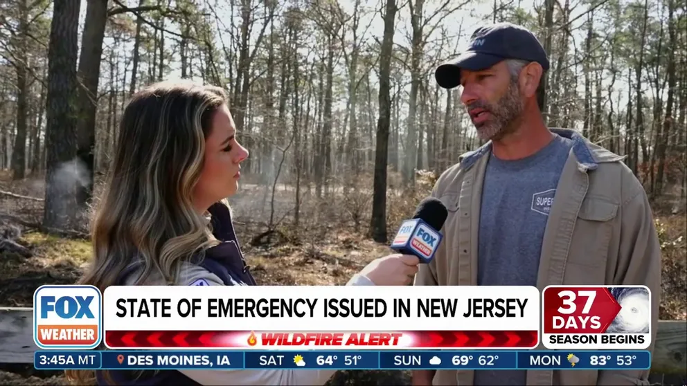 A New Jersey man has been arrested and is facing arson charges after being accused of starting the Jones Road Wildfire that has consumed more than 15,000 acres in Ocean County since Tuesday.