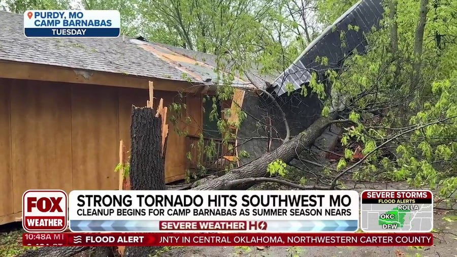 Missouri summer camp damaged by possible tornado as summer season nears