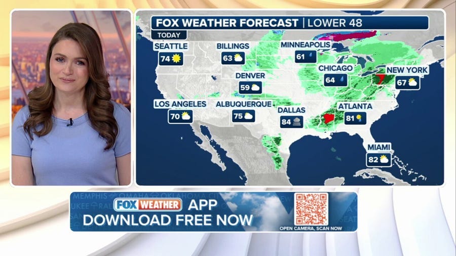 Weather in America: May 1, 2025