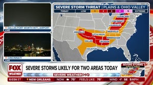Severe weather threatens 69 million along 1,500-mile stretch of US on Thursday