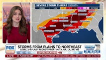 Friday severe storms possible from Texas to Northeast