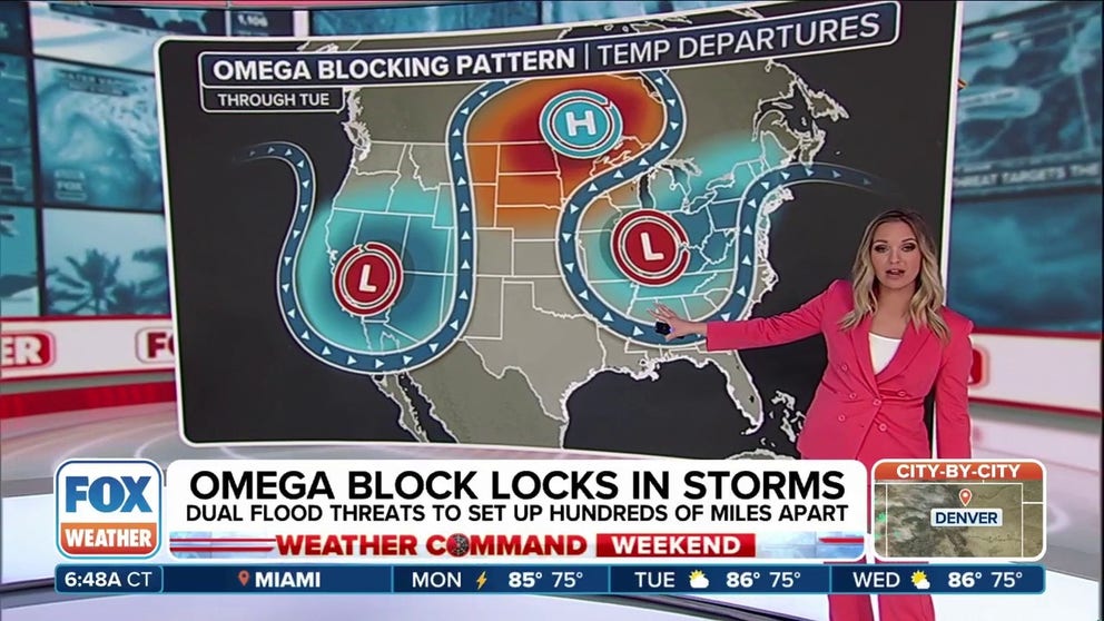 Omega block pattern locking in storm, flood threat across US | Latest ...