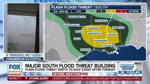 Major flash flood threat brewing in South as torrential rain, severe weather pounds region