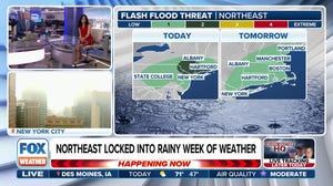 Northeast locked into rainy week as region faces flash flood, severe weather threat