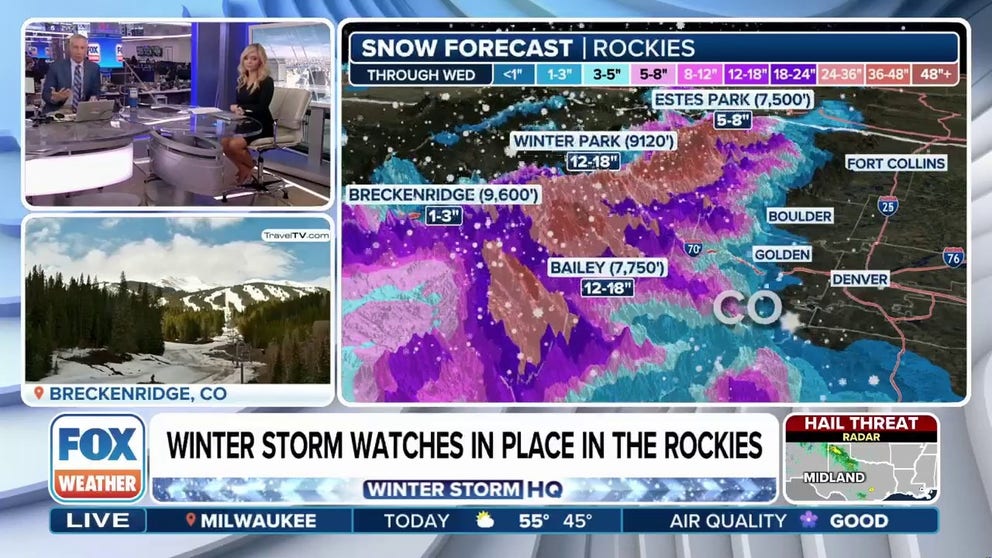 Colorado Rockies could see up to 2 feet of snow from late-season winter ...