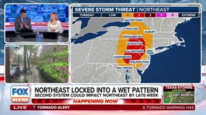 Potential for severe storms across New York's southern tier, eastern Pennsylvania and New Jersey