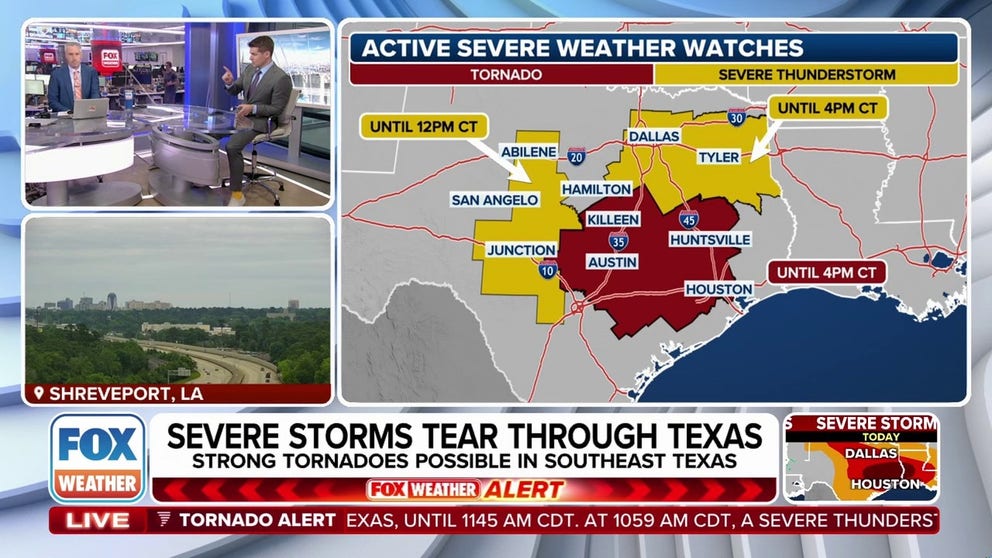 Severe Thunderstorm Watches and Tornado Watches are in effect across Texas on Tuesday as the Lone Star State continues to get pounded by powerful thunderstorms. FOX Weather Meteorologists Bob Van Dillen and Stephen Morgan break down the latest on May 6, 2025.