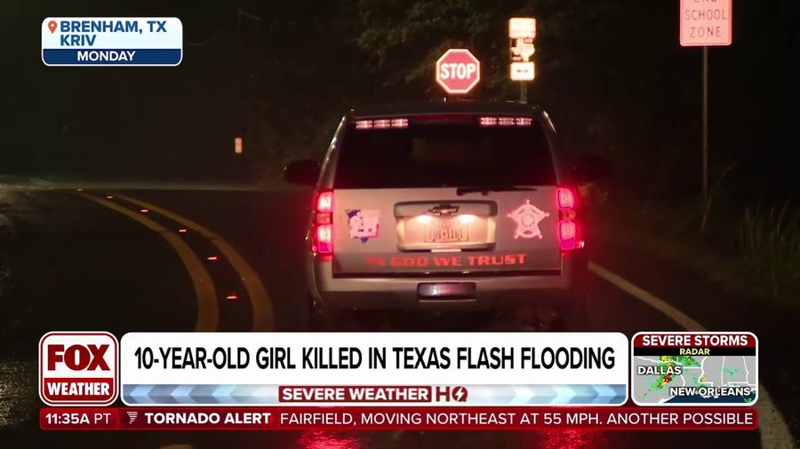 Texas flash flooding kills 10-year-old girl