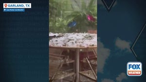 Watch: Hail pummels Texas home during severe weather