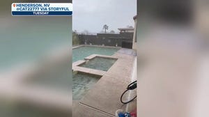 Watch: Hail falls in Las Vegas area during powerful thunderstorm