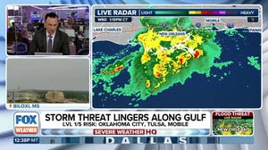 Severe thunderstorms linger along Gulf Coast 