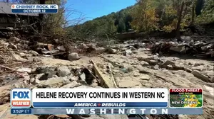 Debris removal on-going in North Carolina following Helene