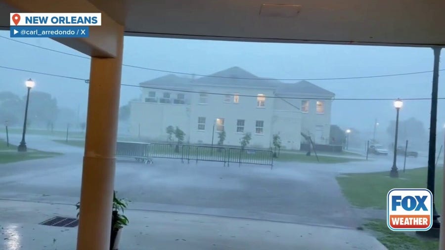 New Orleans continues to be drenched by heavy rain, as the city is under a flood watch until Thursday night