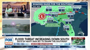 Days of heavy rain set to swamp the Southeast through this weekend