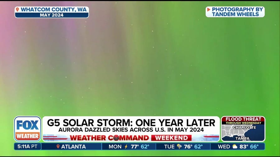 One year since severe solar storm created global aurora lights show