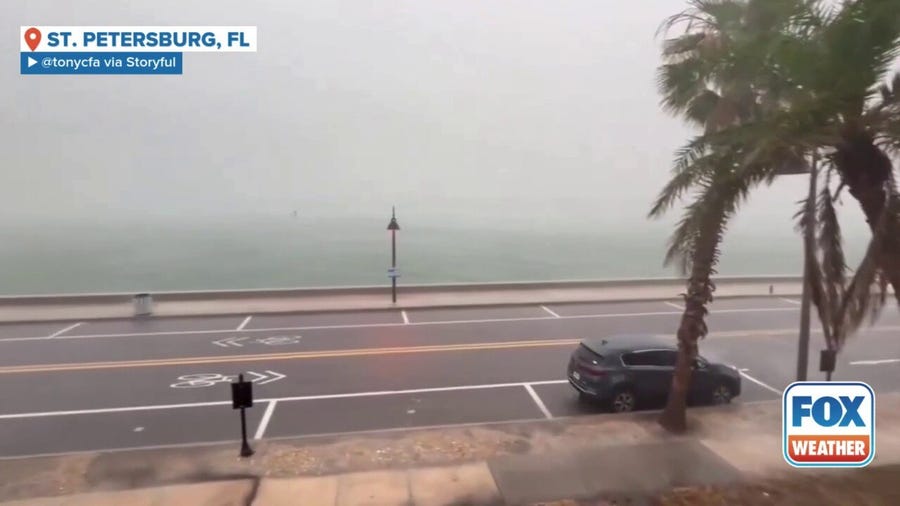 It was a dark and gloomy Mother's Day in Florida as heavy rain drenched the area