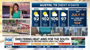 Sweltering heat aims for South as hundreds of record highs likely all week